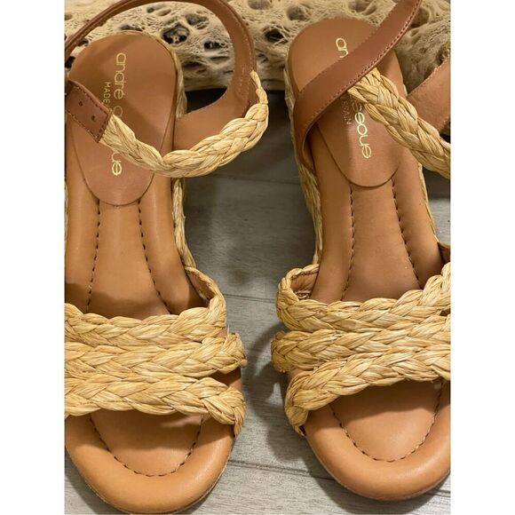 New Andre Assous Milena Espadrille Wedge Sandal Size 36 - Picture 4 of 8